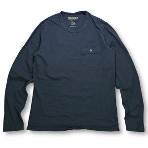 Todd Snyder New York Dark Blue Long‎ Sleeve Pocket T Shirt Men's S
